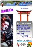 Japanske Koi Karper kar 1 Nisai Koi mix 1895kr/stk