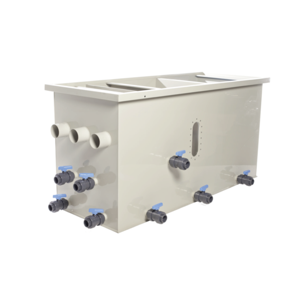FILTRECO BIO FILTER 3-KAMMER LARGE - MOVING BED &amp; INDBYGGET SIEVE 