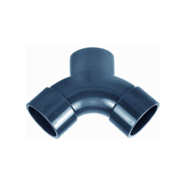 PVC vinkelstykke Y-buet