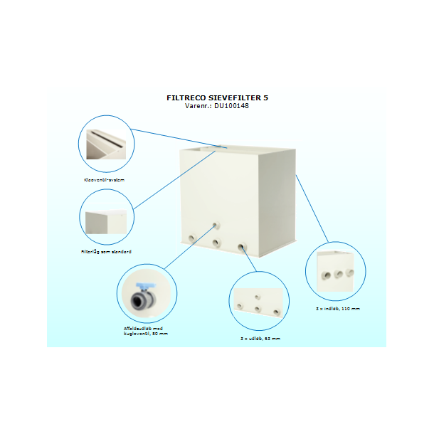 FILTRECO SIEVEFILTER 5 (GRAVITY)