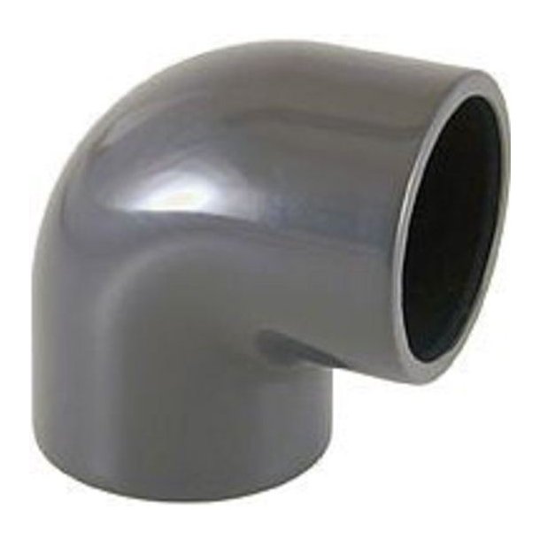 PVC Vinkel 90&ordm; 2 x indv. gevind