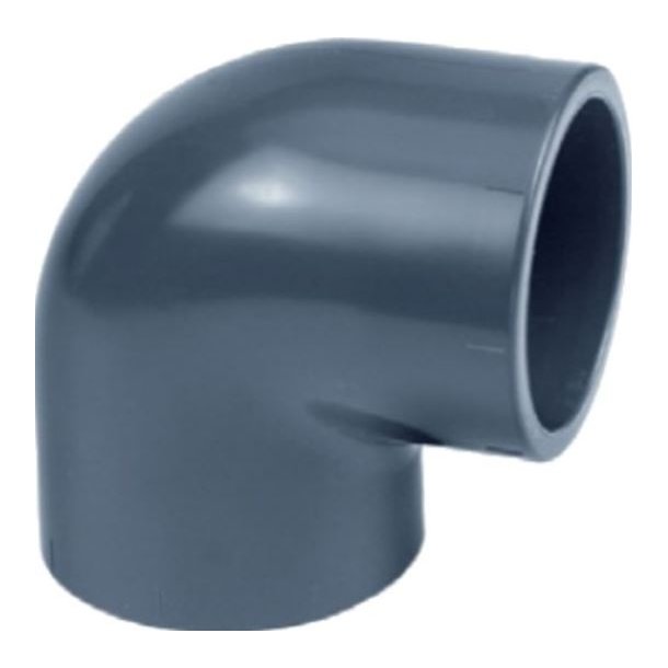 PVC Vinkel 90&ordm; lim x indv. gevind
