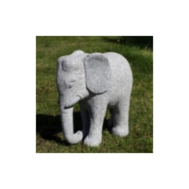 Zou elefant Gr granit - til udstilling - brnehaver - Zoo Zou elefant m. fod L70 cm