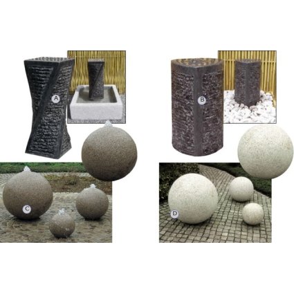 VANDSTENSKUGLER I GRANIT