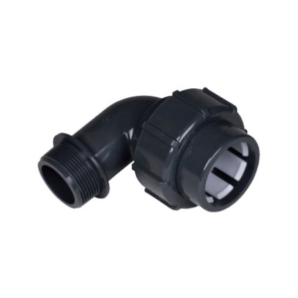 Adapter vinkel Flex-Fit 90 Grader BSP Klem x Udvendig gevind