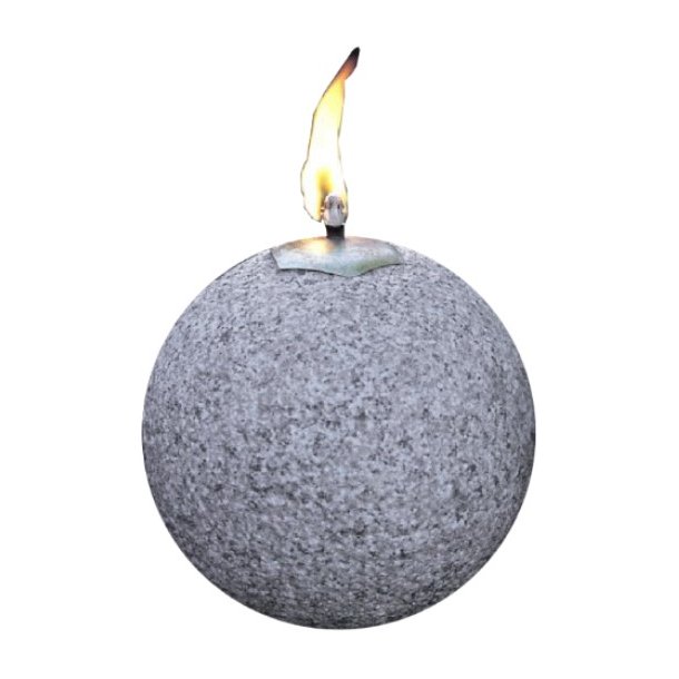 Olielampe granit - Abura Akari rund  20 H 18 Gr