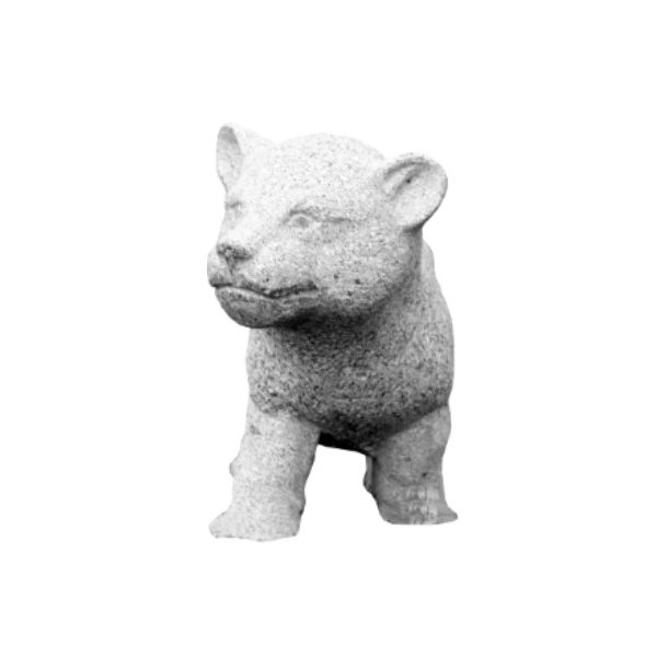Lion Cub lveunge50cm - Gr granit -udstilling - brnehaver - Zoo
