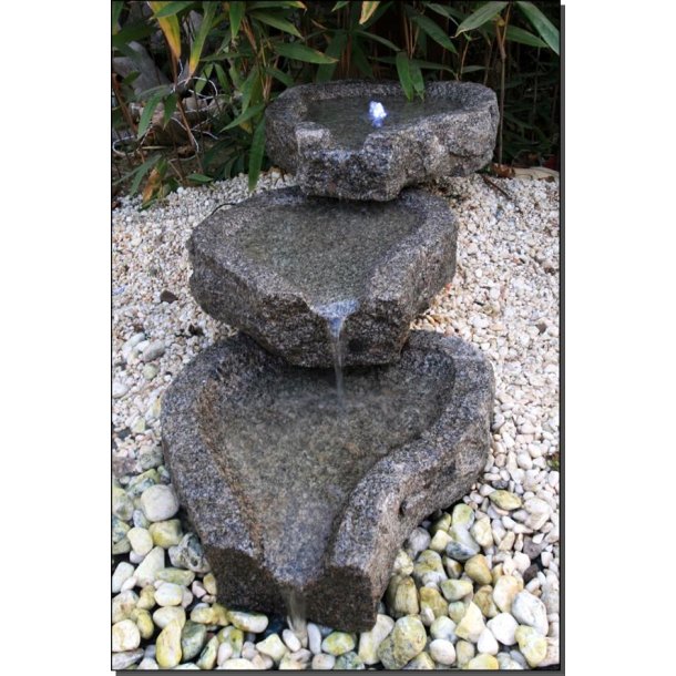 Vandfaldssten - rosa granit - 3 x 60*40 cm