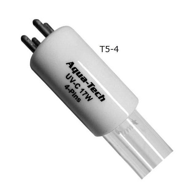 UV-C TL Prer med T5-4 sokkel UVC-HQ 17 w.  357 mm,Sokkel:T5-4