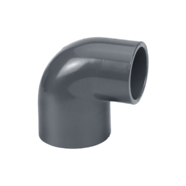 PVC vinkel Pibehoved