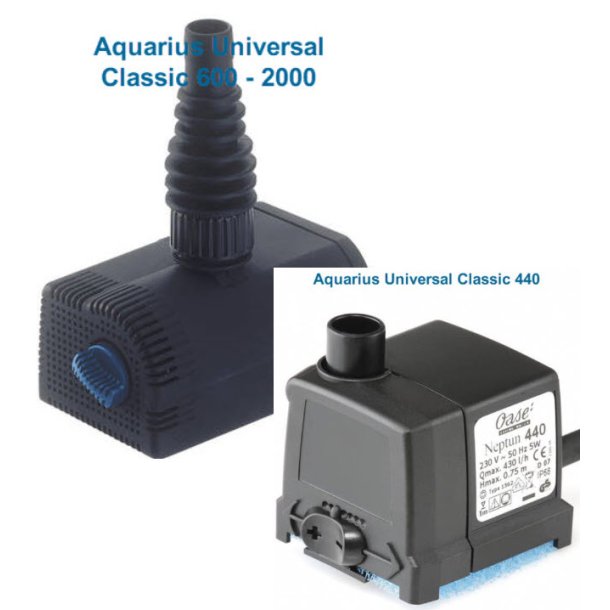 Aquarius Universal vandsten og springvands pumpe        Aquarius Universal   1500  1.500 l/t.       